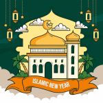 hand-drawn-islamic-new-year-illustration-with-palace-lanterns_23-2149440973(1)